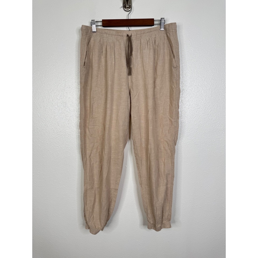 Patagonia‎ Island Hemp Beach Pants Tan Beige Joggers 56591 SP19 Womens Large